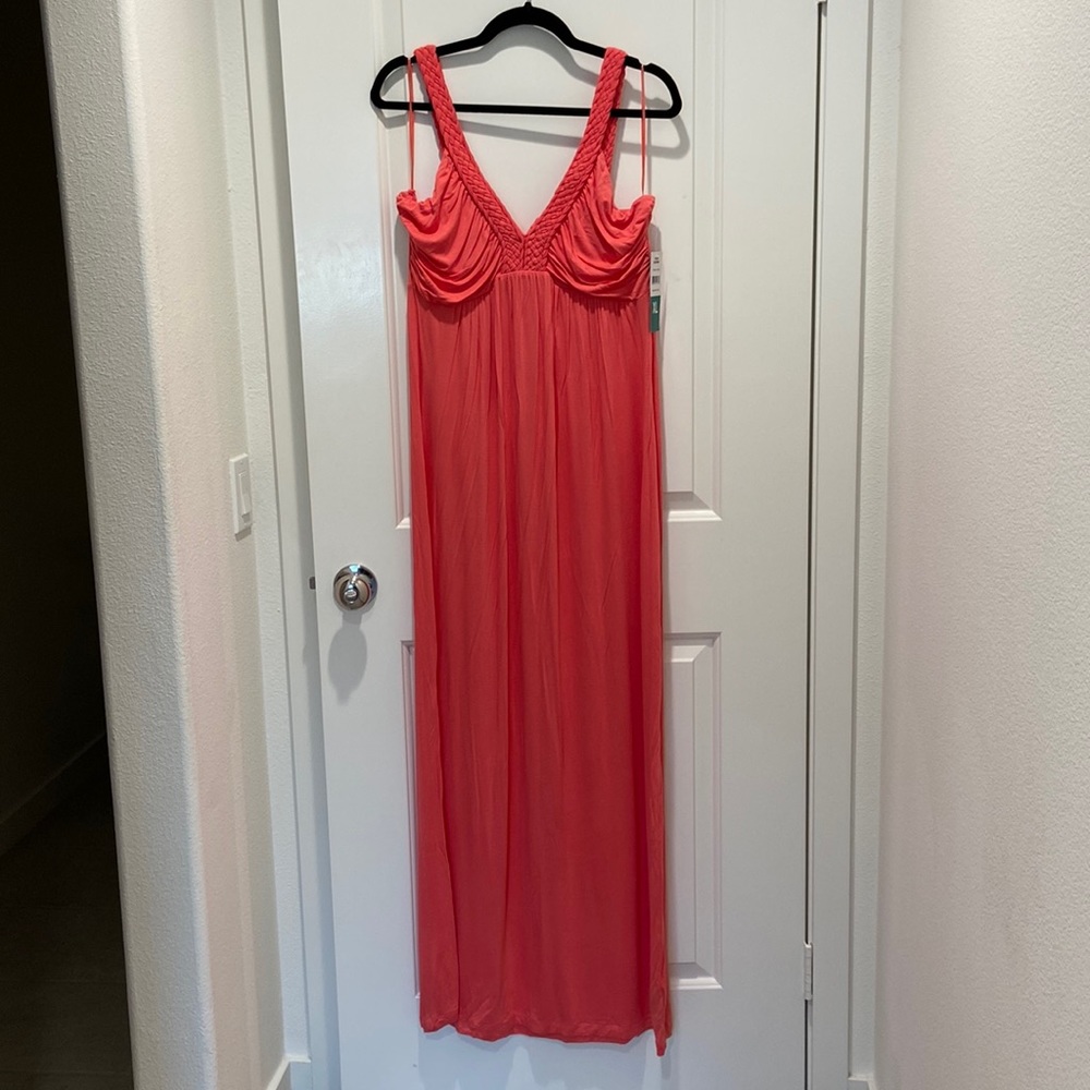 Coral Rose Maxi Dress